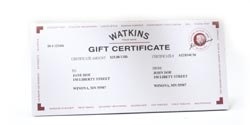 Watkins Gift Certificate