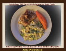 Bowtie Pasta With Herbed Maple Salmon And Sweet Potato