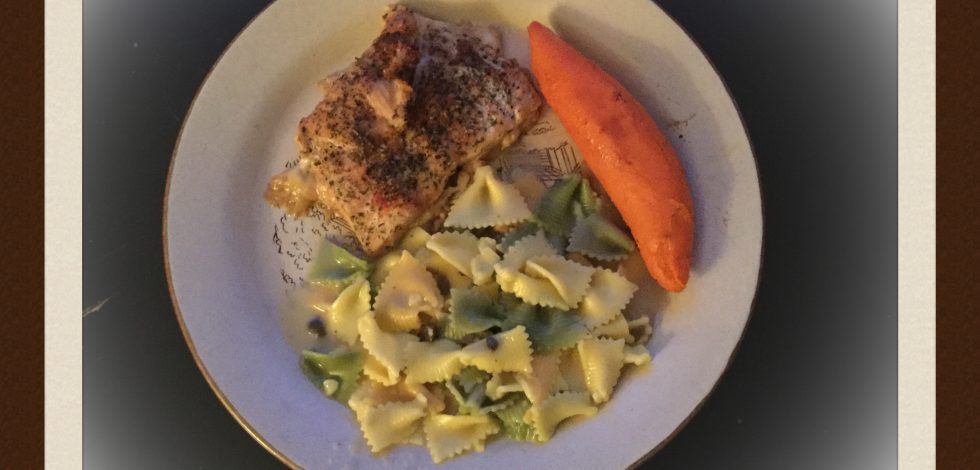 Bowtie Pasta With Herbed Maple Salmon And Sweet Potato