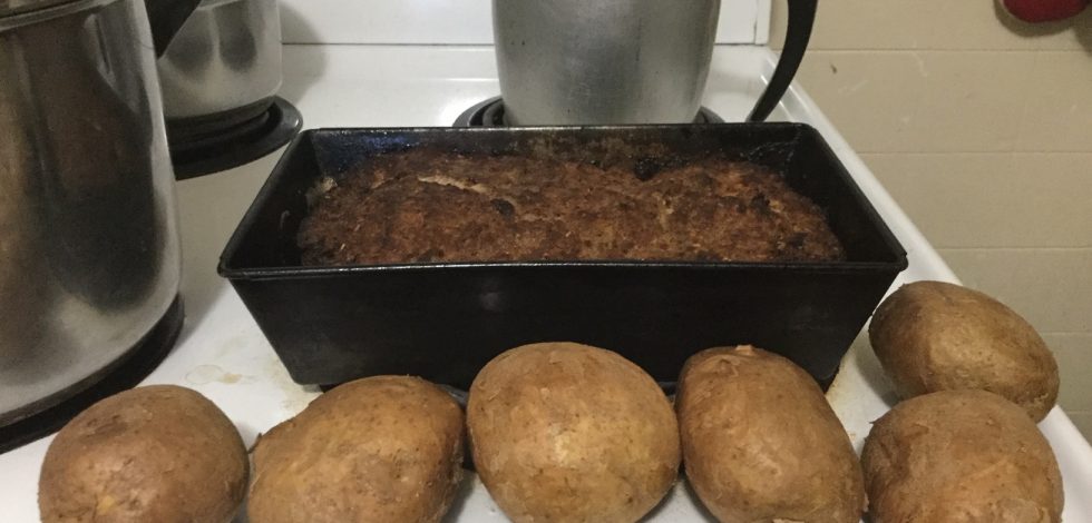Making Meatloaf & Mashed Potatoes
